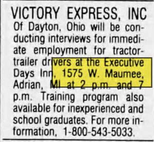 Adrian Inn - Oct 18 1990 Article (newer photo)